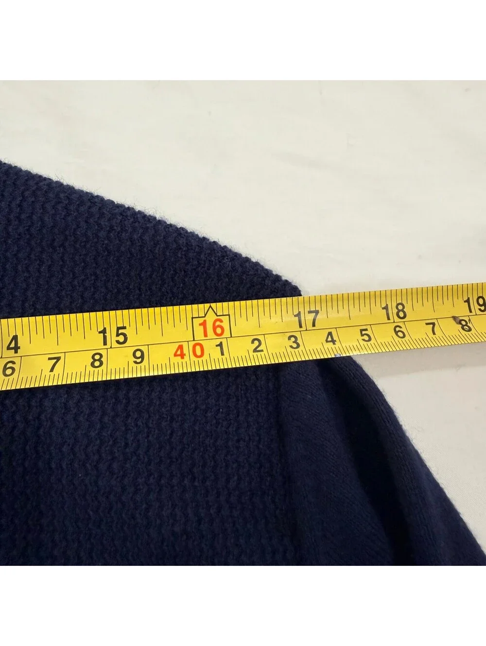 Banana Republic Men’s L Tall Navy Pima Cotton Cashmere Quarter Zip Sweater